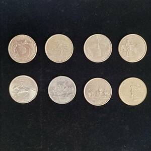 外国硬貨　アメリカ　25セント　コイン　記念硬貨　クォーター　1999年×4枚　2000年×4枚　sk-59