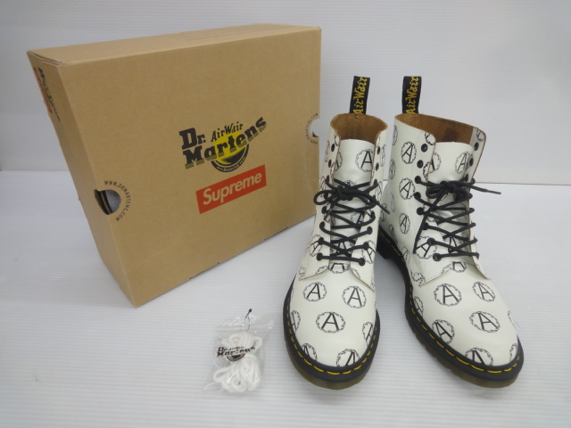 新発売】 -supreme 新品Supreme×DR.MARTENS×UNDERCOVER/ブーツUS10黒