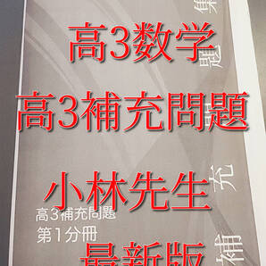 鉄緑会 21年度最新版 小林先生 高3数学 補充問題集 上位クラス 数学ⅠAⅡB 河合塾 駿台 鉄緑会 Z会 東進