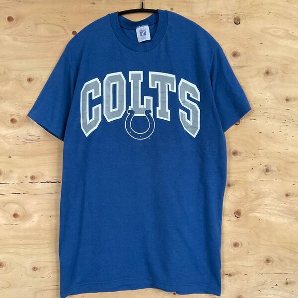 90s VINTAGE LOGO7 -NFL INDIANAPOLIS COLTS- MADE IN USA ヴィンテージ　アメリカ製　シングルステッチ