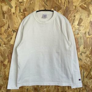 CHAMPION -T1011- RAGLAN L/S TEE MADE IN USA WHITE S-SIZE チャンピオン　アメリカ製　ヴィンテージ