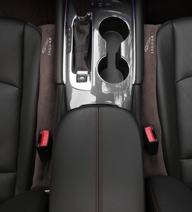  Jaguar JAGUAR seat console side cushion car crevice cushion small articles falling prevention suede material 2 pcs set Brown 