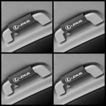 レクサス LEXUS ルーフハンドル保護カバー 車グリップカバー ルーフハンドル装飾 取っ手カバー キズ防止 4個セット グレー_画像1