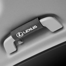 レクサス LEXUS ルーフハンドル保護カバー 車グリップカバー ルーフハンドル装飾 取っ手カバー キズ防止 4個セット グレー_画像2