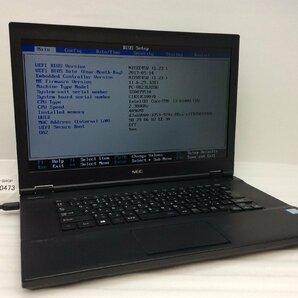 ジャンク/ NEC PC-VK23LXZGU Intel Core i3-6100U メモリ4.1GB ストレージ無し 【G10473】の画像1