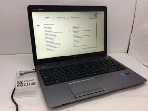 ジャンク/ HP ProBook 450 G1 Intel Core i3-4000M メモリ4.1GB ストレージ無し 【G11185】