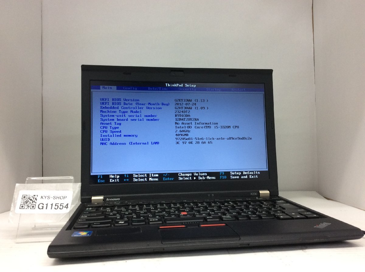 2023年最新】Yahoo!オークション -thinkpad x230 (i5 i7)の中古品