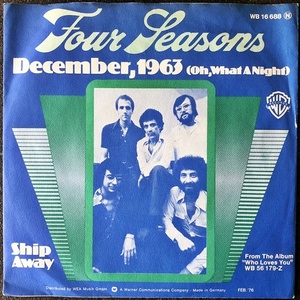 【Disco & Soul 7inch】Four Seasons / December 1963