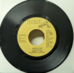 ☆BONNIE TYLER/MARRIED MEN1979USA RCA PROMO7INCH