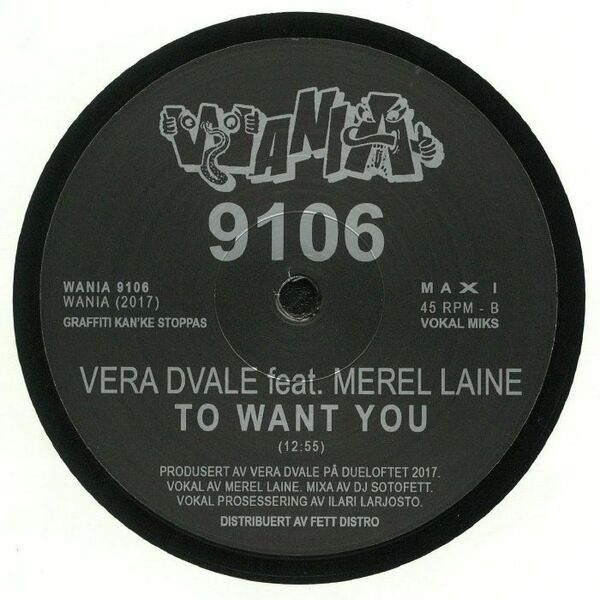 新品　A: DJ SOTOFETT / DETOUR DUB B: VERA DVALE / TO WANT YOU FEAT MEREL LAINE (12inch)