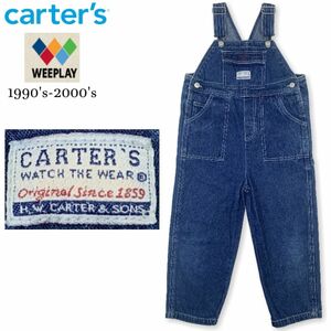 ★1994年-2000年初頭 ネオビンテージ WEEPLAY製 CARTER'S カーターズ デニム オーバーオール 110cm位