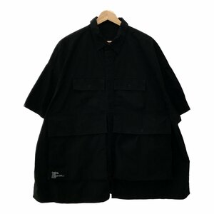 FreshService フレッシュサービス 【men423D】 Five Pocket Shirt FSW-19-SH-02 5ポケット 半袖シャツ トップス ビッグシルエット ブラック