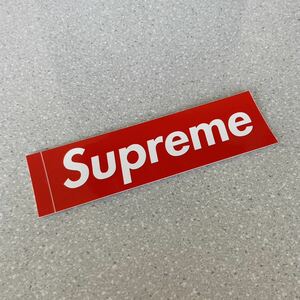 【5.7cm×20.3cm】Supreme シュプリーム Box Logo ステッカー 赤1枚 即決【正規品】