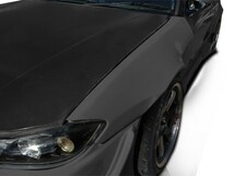 シルビア S15 フロントフェンダー 前期 後期 エアロ FRP 未塗装 社外品 左右セット SILVIA 55ミリ ワイド_画像3