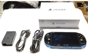 （美品）　ブルー/ブラック SONY PSVITA PCH-2000 ZX18 Wi-Fiモデル　（動作確認済み）