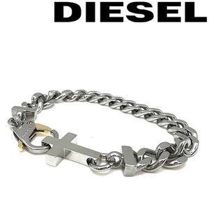 DIESEL ディーゼル シルバー クロス ブレスレット DX1147040