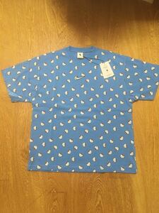 【希少XLサイズ新品未使用】Hello Kitty × NIKE AS U NRG HK TOP S/S Blue XLナイキ ハローキティ Tシャツ ホワイト 白 コラボ 総柄 半袖