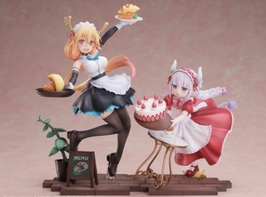 ☆二体セット☆APEX-TOYS ABCアニメーション 小林さんちのメイドラゴン カンナ&トール 喫茶 メイドカフェver. 特典付き