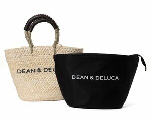 * unused * tag attaching *DEAN&DELUCA Dean & Dell -ka/BEAMS COUTURE Beams kchu-ru* boat shape keep cool basket bag large * hand embroidery * collaboration *
