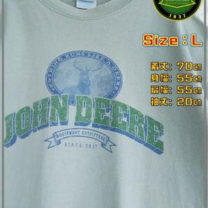 【00s】企業ロゴ JOHN DEERE アーチロゴ Ｔシャツ　L 3396