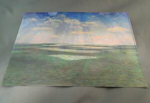 美術館グッズ　A4版クリアファイル　ドーセットシャーの崖から見るイギリス海峡〈部分〉（ジョン・ブレット）