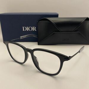 ★新品★正規品★DIOR HOMME(ディオールオム)/イタリア製/メガネフレーム/伊達メガネ/ブラック/メタル