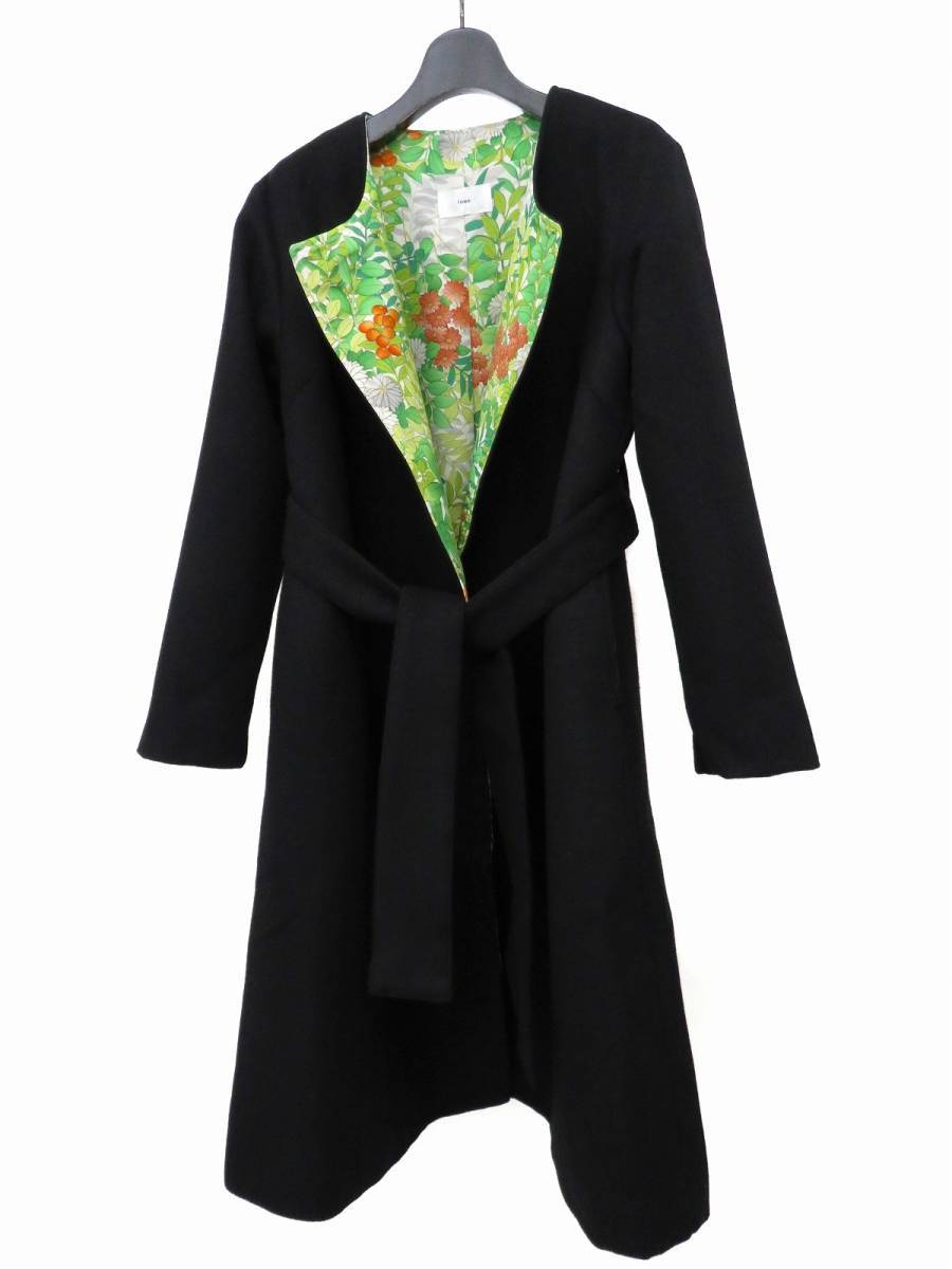 Yahoo!オークション - エトロ ETRO コート ノーカラー ロング 着物柄