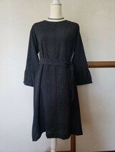 ◆新品　藍紺系　グレー系　ドレス　ワンピース　着物　リメイク　結婚式　ハンドメイド　フリーサイズ　正装　フォーマル　膝丈_画像2