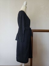 ◆新品　藍紺系　グレー系　ドレス　ワンピース　着物　リメイク　結婚式　ハンドメイド　フリーサイズ　正装　フォーマル　膝丈_画像8