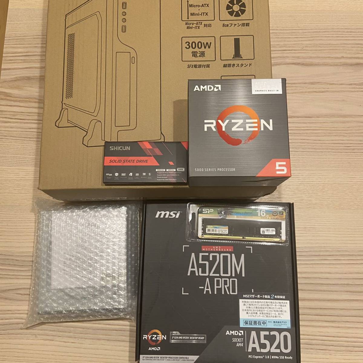 新品】Ryzen5 5600g 6コア12スレッド内蔵グラフィックDDR4 16GB メモリ
