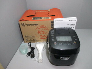 USED*IRIS OHYAMA* Iris o-yama rice shop purport .0.5~3... jar rice cooker RC-ME30-B 2021 year made operation verification settled 