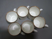 USED★HOYA★ホヤ Bone China ボーンチャイナ カップ＆ソーサー 6客セット_画像7