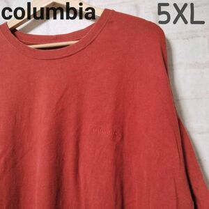 Columbia　コロンビア　Ｔシャツ　メンズ　赤紫　ワインレッド　ビッグサイズ　Big　大きめ　5XL