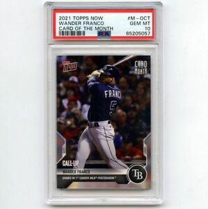 PSA10 GEM MINT ワンダー・フランコ 2021 Topps Now Card of the Month #M-OCT Wander Franco PSA鑑定カード Call-Up