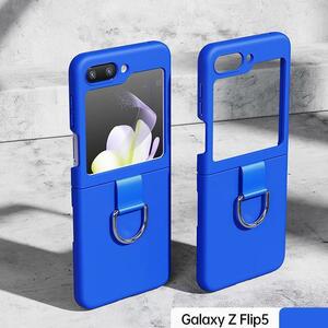 Galaxy Z Flip5 5G ケース ブルー カバー シリコン