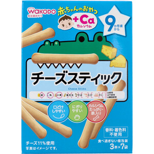 Резюме * Wakudo Baby Snack + Ca Cheese Stick 3 x 7 мешков x [12 сетов] (K-4987724183590-m)