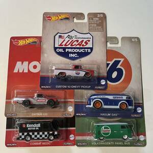 USカード 新品未開封 Hot Wheels Premium ポップカルチャー 2023 VINTAGE OIL ヴィンテージ オイル5台セット検）トミカセブンイレブン