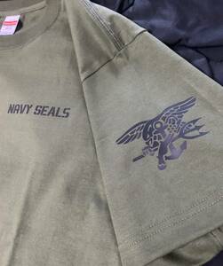 送料無料　L アメリカ軍　NAVY SEALsネイビーシールズ　Tシャツ