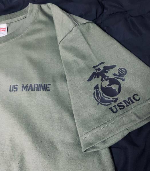 送料無料　Lサイズ　アメリカ軍　海兵隊　US marine Tシャツ　サバゲー
