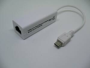 ♪【新品】 マイクロUSB イーサネット 有線LAN接続用マイクロUSB アダプター(USB:2.0toFast Ethernet Adapter白)4