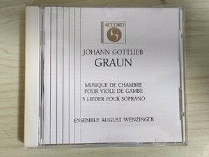 CD ヨハン・ゴットリープ・グラウン/Johann Gottlieb Graun ヴィオラ・ダ・ガンバのための室内楽 アコード/ACCORD/クラシック/D325043