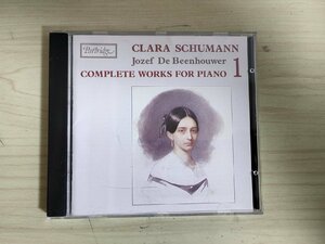 CD クララ・シューマン ヨーゼフ・デ・ベーンハウアー ピアノのための作品全集/Clara Schumann Jozef De Beenhouwer/クラシック/D325075