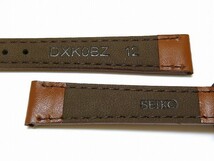 ☆新品正規品☆『SEIKO』セイコー バンド 12mm 牛革スムース(切身撥水ステッチ付き甲丸)DXK0 茶色【送料無料】_画像5