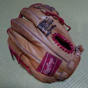 ☆Rawlings☆ヴィンテージ グラブ☆RG112☆内野手☆右投げ 軟式 グラブ☆タン×レッド☆ファーストバック☆オールラウンド☆ローリングスの画像1