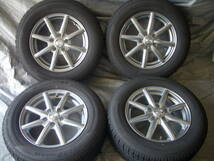 □□2304-96 美品！LAYCEA 16インチ 6.5J 5H/114.3 ET48 + ヨコハマ iG50PLUS 215/65R16 スタッドレス 4本 CH-R エリシオン エルグランド_画像1