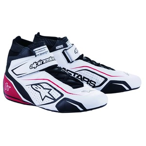 alpinestars( Alpine Stars ) racing shoes TECH-1 T V3 SHOES ( size USD: 7.5) 213 WHITE BLACK RED [FIA8856-2018 official recognition ]