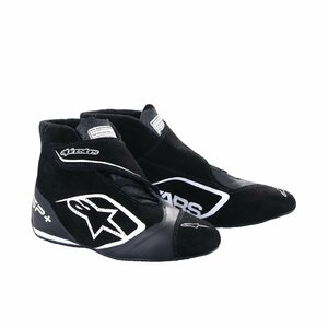 alpinestars( Alpine Stars ) racing shoes SP + SHOES ( size USD: 8.5) 12 BLACK WHITE [FIA8856-2018 official recognition ]