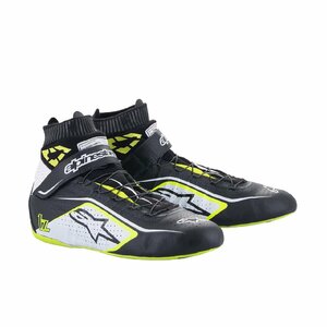 alpinestars( Alpine Stars ) racing shoes TECH-1 Z V2 SHOES ( size 9) BLACK YELLOW FLUO WHITE *ADD Color[FIA8856-2018]
