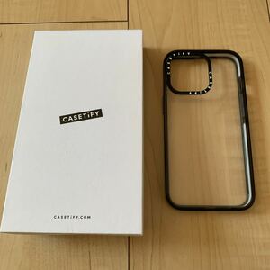 508t2007☆ ブラックCASETiFY インパクトケース iPhone 13 Pro - クリア 