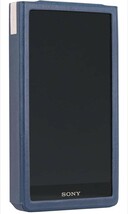 508h1422　『SONY NW-ZX707 デジタルオーディオプレーヤー 高級レザーケース (Navy)_画像3